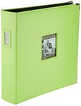 Pioneer Photo Albums Album Photo T-12JF/C Jumbo à 3 Anneaux Cousus en Similicuir avec Couverture en Similicuir Vert Citron