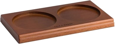 Cole & Mason Salt and Pepper Mill Mess Free Wooden Tray 170 x 95mm