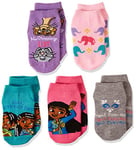 Disney Girls' Mira Royal Detective 5 Pack Shorty Socks Casual, Pink Multi, 4-6 UK