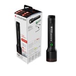 Lampe de poche LED polyvalente Ledlenser P6R Core, 900 lumens, rechargeable batterie lithium 18650, étanche IP68, portée de 240m, Constant Light, câble de charge USB aimanté, lumière flash