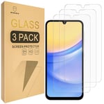 Mr.Shield Verre Trempé compatible avec Samsung Galaxy A15 5G / 4G [Lot de 3] Film Protecteur d'écran Vitre Protecteur 9H Dureté