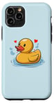 iPhone 11 Pro Cute Yellow Rubber Ducky Little Bath Toy Duck Case