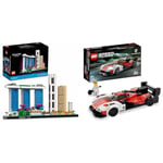 LEGO 21057 Architecture Singapore Model Building Set for Adults, Skyline Collection & 76916 Speed Champions Porsche 963, Model Car Building Kit, Racing Vehicle Toy for Kids