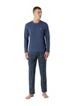 Emporio Armani Ensemble de Pyjama pour Homme, Imprimé Camou/Indigo, M (Lot de 2)