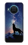 Wolf Howling Million Star Case Cover For Nokia X20