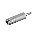 Goobay Adaptateur Audio Jack 6.35mm Femelle Stéréo Vers Jack 3.5mm Mâle Stéréo En Métal