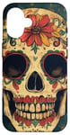 iPhone 16 Skull Mexican Sugar Skull art Sugar skull Floral Case