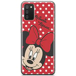 ERT GROUP mobile phone case for Samsung A02S original and officially Licensed Disney pattern Minnie 008 optimally adapted to the shape of the mobile phone, case made of TPU