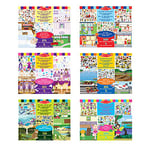 Melissa & Doug 6 Blocs d'autocollants réutilisables - Playhouse, Clothing Dress up, Habitats, City Vehicles and Fairies, Bloc d'activité, livre d'autocollants, 3+, Cadeaux pour garçon ou fille