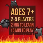 Exploding Kittens - korttipeli | Perheystävällinen juhlapeli | Venäläinen ruletti | englanti | Ikä 7+ | 2-5 pelaajaa [db]