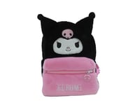 CyP Brands- Hello Kitty, Sanrio, Backpack, Bags, Plush, Kuromi, Black, Official Product, Black/White, Estandar, Casual