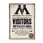 Half Moon Bay | Harry Potter Wall Art | Ministry of Magic Tin Signs | Harry Potter Posters For Bedroom | Harry Potter Bedroom Decor & Boys Bedroom Accessories | Metal Harry Potter Bedroom Wall Art