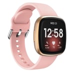 Fitbit Versa 3 silikoniranneke - vaaleanpunainen