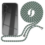 EAZY CASE For Samsung Galaxy A34 Cover With Strap Phone Chain Silicone Green