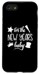 Coque pour iPhone SE (2020) / 7 / 8 Célébration amusante et mignonne avec inscription « I'm The New Year Baby »