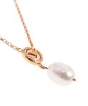 Emporio Armani Pearl Rose Gold-Tone Sterling Silver Pendant Necklace EG3433221