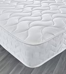 Starlight Beds Single Memory Foam Mattress. Hybrid Single Mattress is Sprung With A Memory Foam Layer and White Border. Soft/Medium Firmness (90cm x190cm x 18cm) (3ft x 6ft3 x 7")