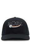 BOSS Mens Siras-BOSS Cotton-twill cap with logo artwork