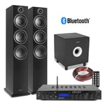 SHF80B 2.1 Home Hi-Fi Tower Speaker System with Subwoofer and AV-150BT Amplifier