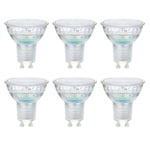 Amazon Basics Professional LED GU10 Spotlight Bulb, 3.7W (equivalent to 35W) Cool White, Dimmable (6-Pack)