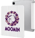 Étui Pour Ipad Pro 2021 Moomin 12,9 Pouces, Type Ordinateur Portable, Support À Trois Volets Avec Porte-Stylo, Veille/Réveil Automatique