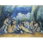 Paul Cezanne Bathers Les Grandes Baigneuses Art Print Canvas Premium Wall Decor Poster Mural