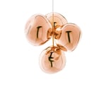 Tom Dixon Melt Chandelier mini taklampa koppar