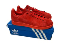 adidas Stan Smith Trainers Sneakers Suede - Red - Rare - Brand New