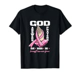 God Answers Prayers Brave Warrior Cure | Breast Cancer Free T-Shirt