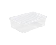 Galleries Spacemaster Clear Plastic Storage Boxes With Lids Containers Home Office (32 Litre)