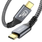 Câble Usb 240 W Pour Câble Thunderbolt 4, Câble Usb C Usb C 40 Gbps Transfert De Données, 8 K À 60 Hz, Câble Usb C Charge Rapide Pd3.1 Pour Macbook Pro/Ipad Mini/Samsung/Huawei Mate(0,5 M)