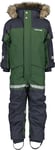 Didriksons Bjärven Kids Coverall 3 Pine Green-H14 100 cm - Fri frakt