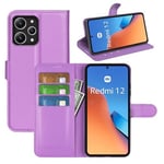 Xiaomi Redmi 12 5G Pu Wallet Case [Purple]