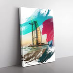 Big Box Art The Burj al Arab Dubai 2 V2 Canvas Wall Art Print Ready to Hang Picture, 76 x 50 cm (30 x 20 Inch), Multi-Coloured