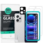 Ibywind Screen Protector For Redmi Note 12 Pro 5G/Redmi Note 12 Pro+ 5G 6.67"[2 Pack],9H Hardness Tempered Glass,With 1Pc Camera Lens Protector,Easy to Install