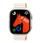 HOCO strap for Apple Watch 42 / 44 / 45 / 49 mm AS102 starlight with orange