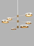 Pure White Lines Tiered Moscow Ceiling Light