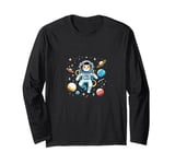 Astronaut Cat Sweet Cat stuff Casual Kitty Wear vibes S22 Long Sleeve T-Shirt