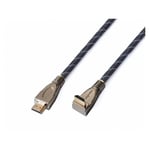 Hdmi Câble - 1,0 Mètre - full hd Metal Plug 90° (Hi-Speed w. Ether.) (HDMI-008-1M) - Reekin