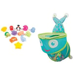 Ludi - 2174 - 12 Aspergeurs - Mer - Jouets pour le bain + Ludi - 40002 - Grand Filet De Bain - Poisson