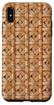 Coque pour iPhone XS Max Panier en osier esthétique vintage en rotin imprimé bambou