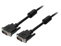 Cable dual link DVI-D -24+1- male des deux cotes 2m - Noir