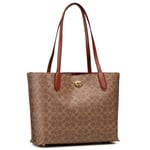 Handväska Coach Cc Sig Willow Tote C0693 Brun