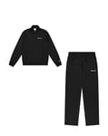 Champion Men's Legacy Script Shop (220362) -Special Polywarpknit Semi-Dull High-Neck Tracksuit, Black, M