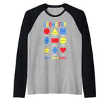 Geometry Keeps You In Shape Funny School Jokes For Kids Raglan Baseball Tee