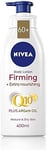 NIVEA Firming Body Lotion Q10 + Argan Oil (400 ml), Nourishing Firming Cream wi