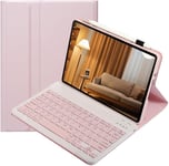 Coque Clavier Pour Xiaomi Pad 5/5 Pro - Housse Clavier Bluetooth Sans Fil Amovible Magnétique Qwerty Pour Tablette Xiaomi Pad 5/5 Pro 11" (Rose)