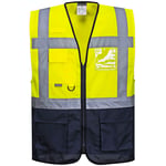 Gilet haute visibilité Jaune Rs Pro taille xxl avec fermeture éclair Zip ( Prix pour 1 )