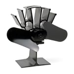 Ventilateur pour Poêle à Bois. 2 Pales 21 cm de hauteur - Noir