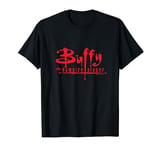 Buffy The Vampire Slayer Classic 90's TV Red Text Logo T-Shirt